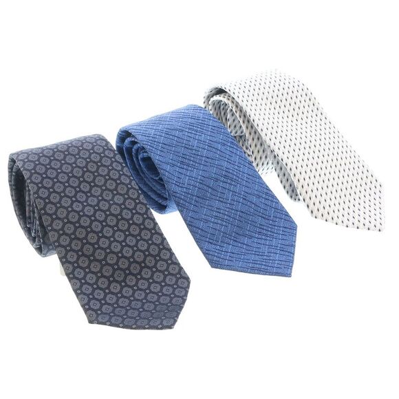 Emporio Armani Multicolor Assorted Silk Blend Tie Collection-Set of 3